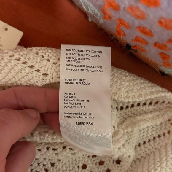 NWT Cream boho Anthropologie Pilcro Crochet Women's Top - Picture 6 of 7